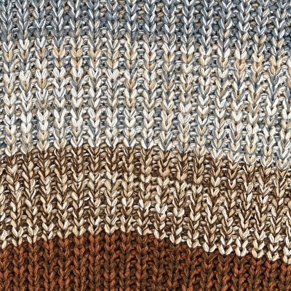 So Me NWT Womens M Oversized Bishop Sleeves Cropped Cardigan Ombre Sweater Boho - Picture 16 of 16